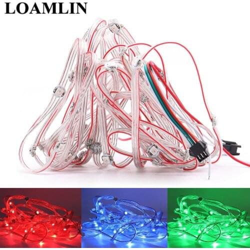 DC5V WS2812B 5050SMD Pre-Wired RGB Pixel Module String Strip WS2811 IC Individually Addressable 50leds/100leds