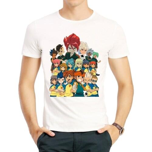 Japanese Anime Inazuma Eleven Cosplay T Shirt Inazuma Eleven Summer T-Shirt Cartoon Top Tee Halloween Carnival Cosplay Costume