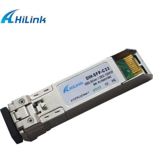 Hilink DWDM SFP Optic Transceiver Module Duplex LC Connector 1.25G 120km