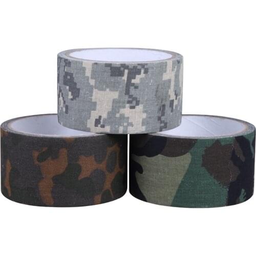 5cm*5m Camouflage Tape Outdoor Grass Camo ACU Hunting Camping Wrap Tape Waterproof Super Strong Adhesive Tape Outdoor Tools