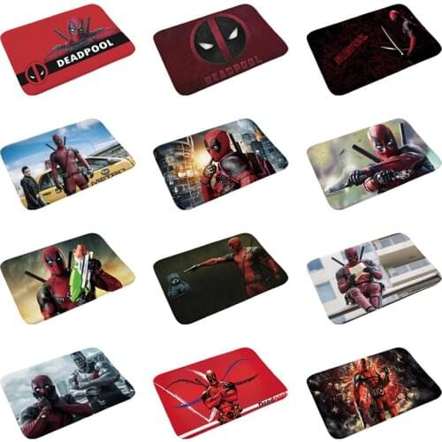 New Disney Marvel Deadpool Print Modern Home Doormat Insole Kitchen Carpet Indoor Outdoor Welcome Bathroom Anti-slip Floor Mats