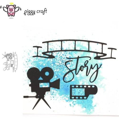 Piggy Craft metal cutting dies cut die mold Photo film camera Scrapbook paper craft knife mould blade punch stencils dies