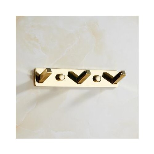 Wall Mounted brass material gold Bathroom Accessories Robe Hooks Coat Hook,Wall Hook