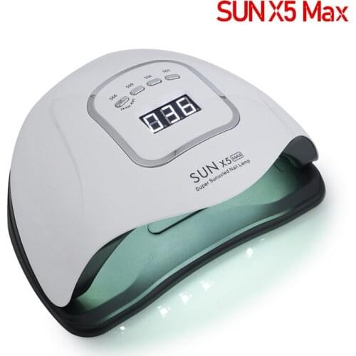 New 114W SUNX5 MAX UV LED Lamp Nail Dryer Lamp Beads Fast Drying Lamp Nail Set For Gel Polish Four Timer Nails Dryers Nail Tools
