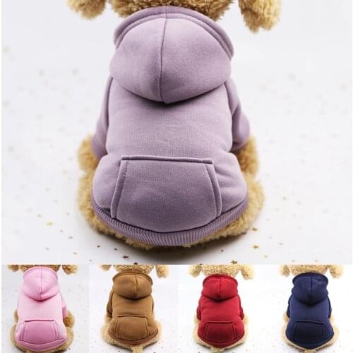 Hot Sale Pet Dogs Clothes Winter Dog Hoodies Breathable Pet Coat for Puppy Cat Coral Fleece Dog Sweatshirt Comfort Dog Supplies