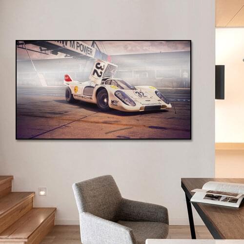 Racing Car Poster 917K 911Painting Canvas Print Nordic Home Decor Wall Art Picture For Living Room Decoration Frameless