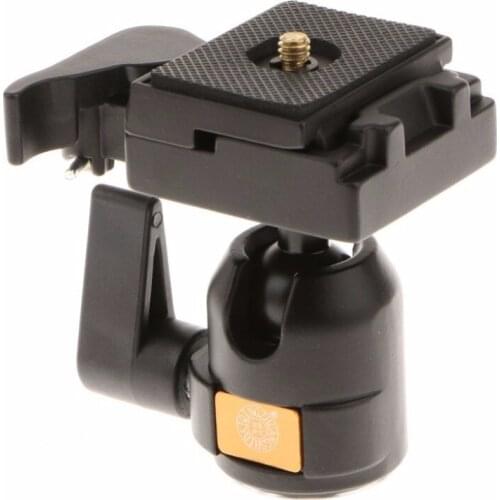 Moveski MV-001 Professional Tripod Monopod Ball Head 360 Degree 1/4'' with Quick Release Plate for Canon Nikon DSLR Camera