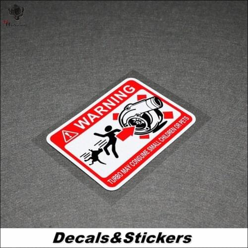 NO.L253 Turbo Danger Warning 3M Reflective Modified Stickers Car Glass Waterproof Decals MOTO GP Racing Motorcycle Motocross