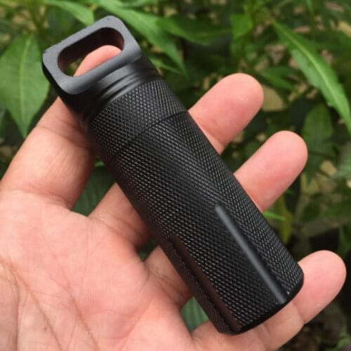 Outdoor dry bottle capsule EDC waterproof hike box Survive seal trunk Container case holder storage camp medicine match pill