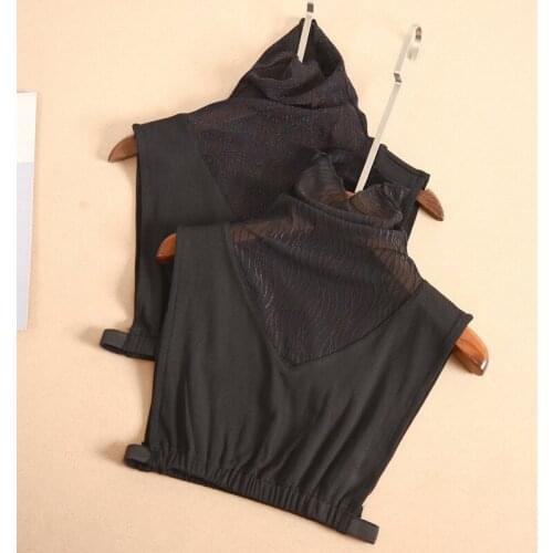 Womens Mesh Fake Collar Female Black Turtleneck Faux False Turtleneck Shirt Sweater Detachable Collar Clothes Accessories