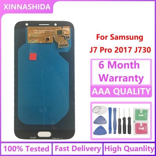 Super Amoled J730FN/DS LCD For Samsung Galaxy J7 Pro 2017 J730 J730F LCD Display and Touch Screen Digitizer Replacement Parts