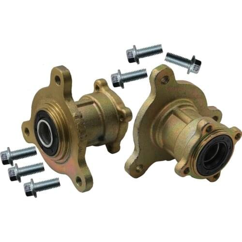 1 pair Stud Front Disc Brake Rim Hub Wheel kit Quad Bike ATV Go Kart 4 Wheelers