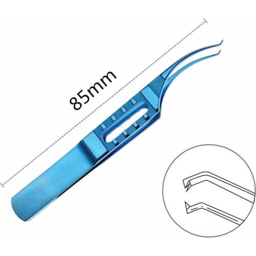 1pcs 85mm Titanium Colibri Toothed Forceps ophthalmic surgical instrument