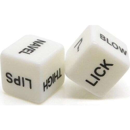 10PCS,Sexy Dice Top Quality Acrylic White Dice Entertainment Toy Gambling Dice 6 Sides with Free Shipping