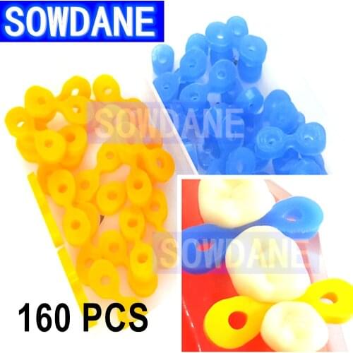 160pcs Dental Tooth Separator Autoclavable Elastic Rubber Fixing Wedges Dental Wedge Matrix Matrices Dentist Material