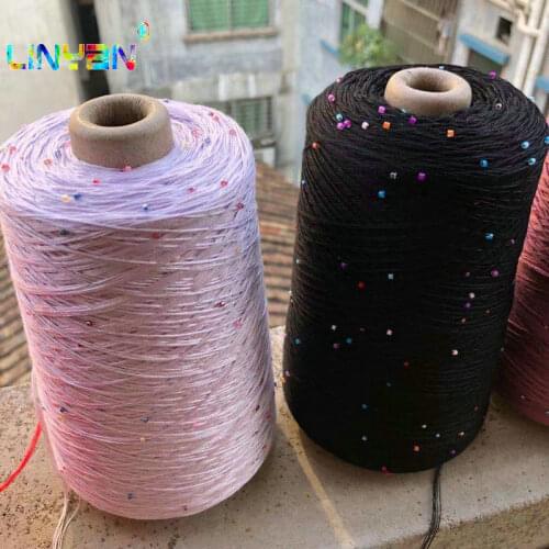 200g 39.2% polyester 30.3% nylon 24.5% acrylic 6% wool artificial pearl crochet yarn thread to knit baby knitting decoration t7