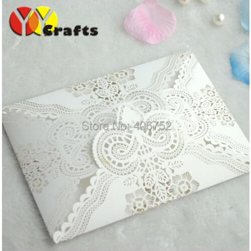 2016 hot sale invitation cards paper laser cut wedding invitation card with inner paper and envelop