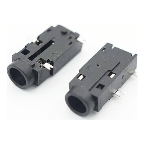 3pcs/lot 3.5mm Audio Female Sockect Jack with Screw 3.5 Audio Headphone Jack Connector