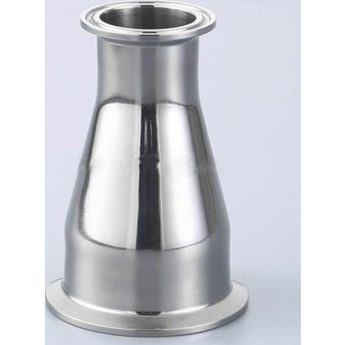 51mm 2" to 25mm 1" Pipe OD 2" to 1.5" Tri Clamp Reducer SUS 304 Stainless Sanitary Pipe Fitting Homebrew