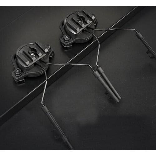 FAST Helmet Rail Adapter Helmet Headset Left & Right Side Attachments for Combat Military Headphones
