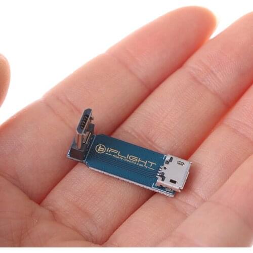IFlight Micro USB Adapter 90 Degrees L-shaped Right Angle Board Adjustment Extension Board for RC FPV Racing Drone Quadcopter