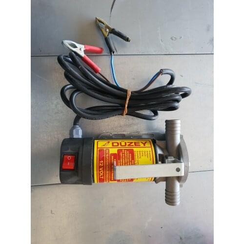 Aluminium Fuel Transfer Pump 12V Portable for Diesel, Kerosene, Water, Oil, Antifreeze 25 mm Hose 3000 RPM Made In Turkey