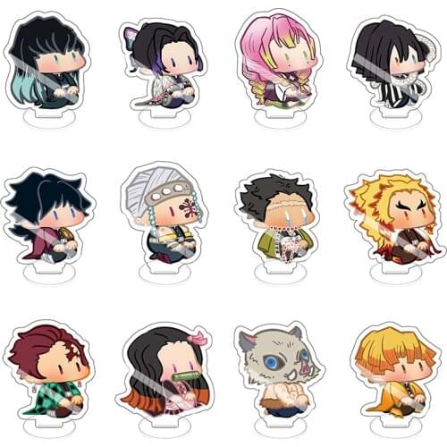 Demon Slayer Kimetsu No Yaiba Kamado Tanjirou Nezuko Kanawo Zenitsu Inosuke Giyuu Acrylic Stand Figure Model Toys