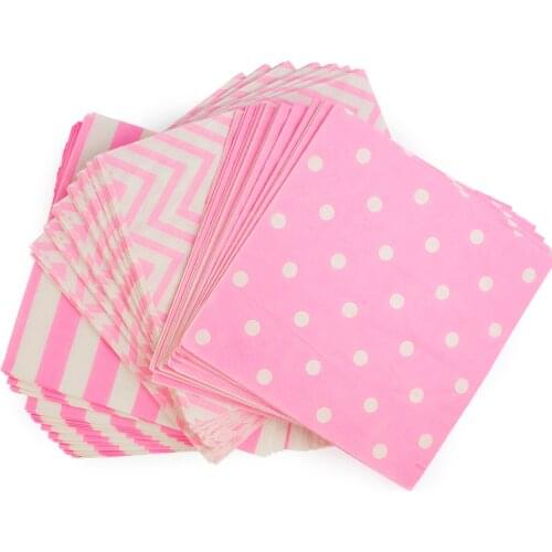Free shipping of 400pcs Pink Polka Dot Party Paper Napkins perfect for the Wedding Decor