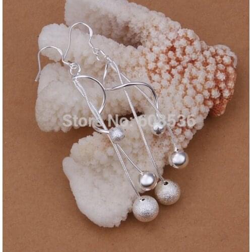 Free Shipping Wholesale fashion jewelry Earrings ,S925 Sterling Silver color Jewelry Earrings . QE276