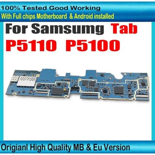 Free shipping Original for Samsung Galaxy Tab 2 10.1 P5100 P5110 Motherboard EU Version Logic Board 16GB Good tested working MB