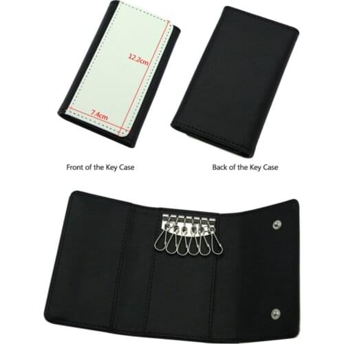 Blank Key case PU Leather Sublimation print Key case 10 pieces/ lot