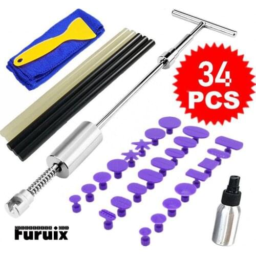 Repair Removal Tools Automotive Door Ding Dent Silde Hammer Glue Puller Repair Starter Set Kits for Car