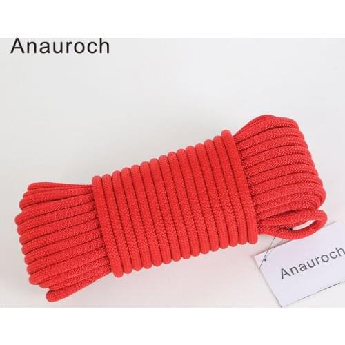 Anauroch Rock Climbing Rope Outdoor Hiking Corda 8mm Diameter High Strength Statics Safety Rope Fire Rescue Parachute