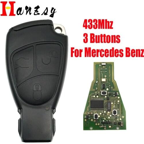 3 Buttons Remote key 433Mhz For Mercedes Benz B C E ML S CLK CL 1996 - 2005 Complte Keyless Entry Key Control Car Key