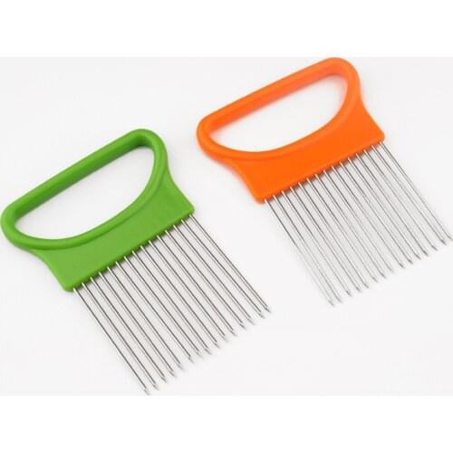 Kitchen Cooking Tool Onion Tomato Vegetable Slicer Cutting Aid Guide Holder Fruit Slicing Cutter Gadget Kitchen Accessories