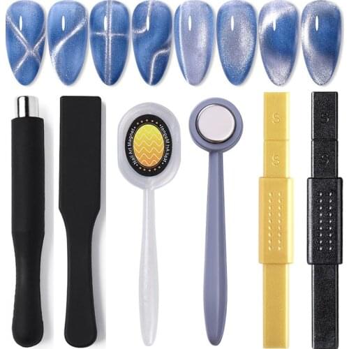 Magnetic Nail Art Stick 9D Cat Eyes Effect Strong Magnet Board Painting Gel 5D cat magnetic Nail Gel Polish Varnish Tools