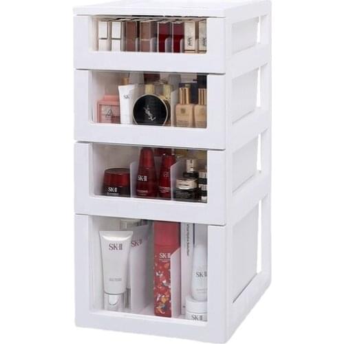 Multifunction Transparent Plastic Lipstick drawer storage box make up organizer