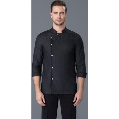 Man and Woman Work Clothes Breathable Food Services Cooking Coat Overall Restaurant Hotel Uniform Cooking Tooling Jacket