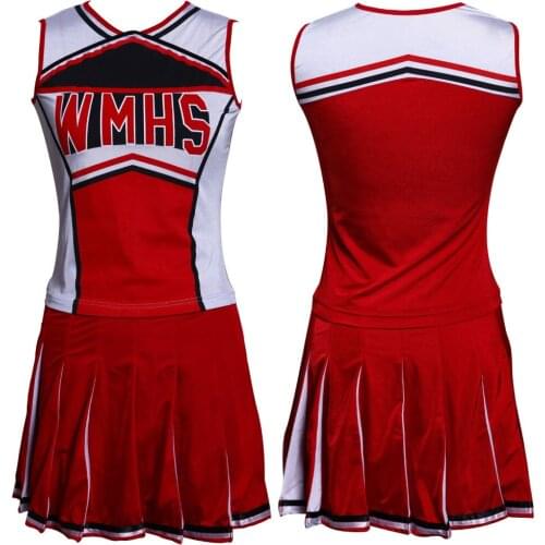 New High School Cheer Musical Glee Baseball Cheerleader Costumes School sports choir costumes XS-2XL Cheerleading costume