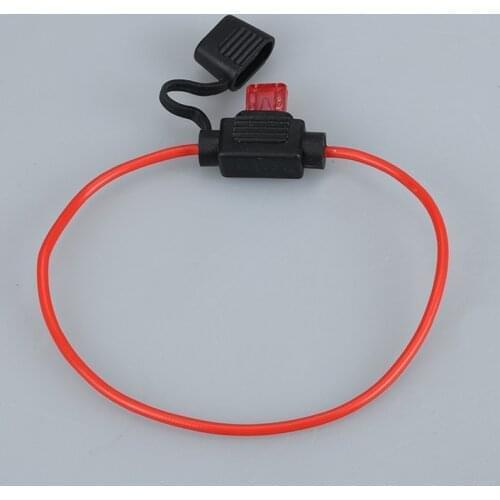 NEW 2Pcs Automobile Motorcycle Waterproof Rubber Inline Fuse Box Holder With Cable And Small 5A Fuse ATC ATO