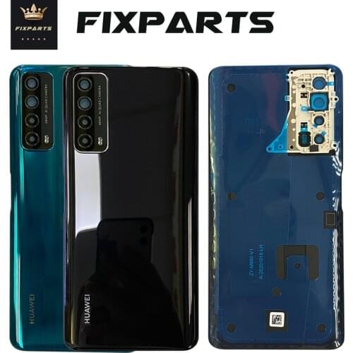 Original For Huawei P Smart 2021 Back Battery Cover With Glass Camera Lens For P Smart 2021 Housing Case