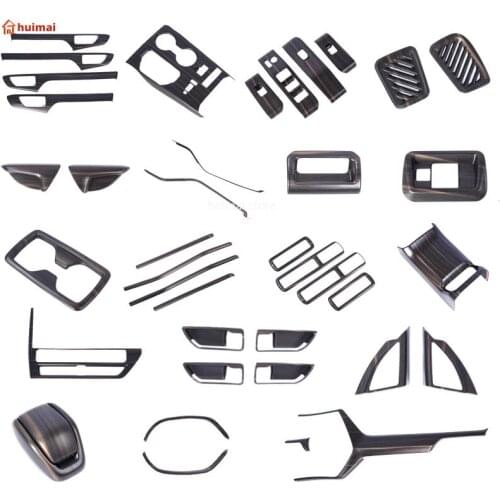 Car Interior Peach Wood Decoration For Toyota Highlander 2021 2022 Instrument Console Gear Water Cup Cover Air Vent Trims