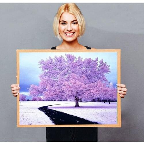 Landscape new arrival DIY Crystal full drill square 5D diamond painting scenery tree cross stitch kit mosaic round rhinestone