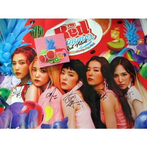 Signed Red Velvet Autographed mini 5th album THE RED SUMMER K-POP 072017