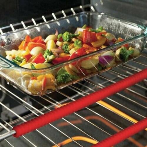 Silicone Oven Rack Guards Silicone Insulation Clip Strip Protect Edge Guards Avoid Burns Baking Gadget Kitchen Tool
