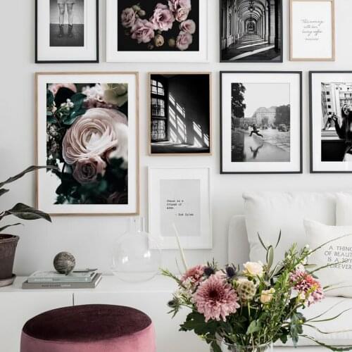 Nordic Figure Poster Flowers Canvas Painting star Quote Wall Art Pictures For Living Room Modern Decorative Prints On The Wall