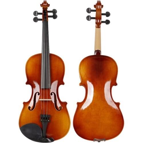 Bullfighter 1/4 Size Flamed Solid Wood Violin Handmade for Beginner