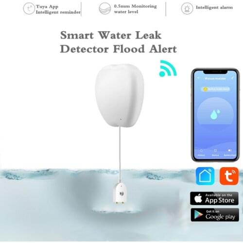 Tuya Smart And Smart Life Wifi Flood Sensor Could Trigger Other Device Action Water Leak Detector Flood Alert Overflow Security