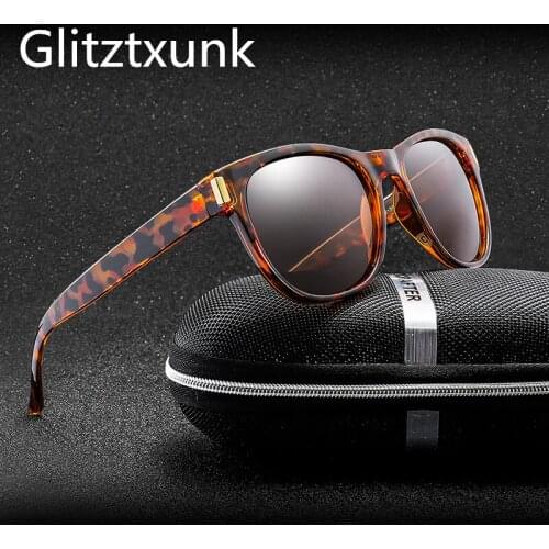 Glitztxunk Polarized Sunglasses Men Classic Brand Design Women Square Frame Sun Glasses For Male UV400 oculos de sol feminino