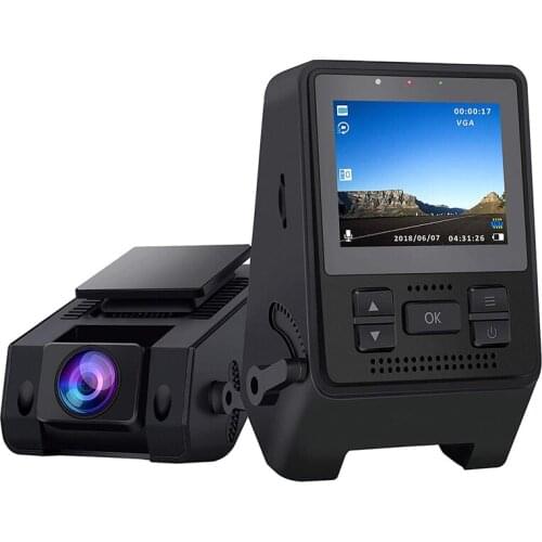 UNCOM DVR Dash Driving Recorder Hidden Front and Rear Dual Lens HD Wide Angle Multi-language